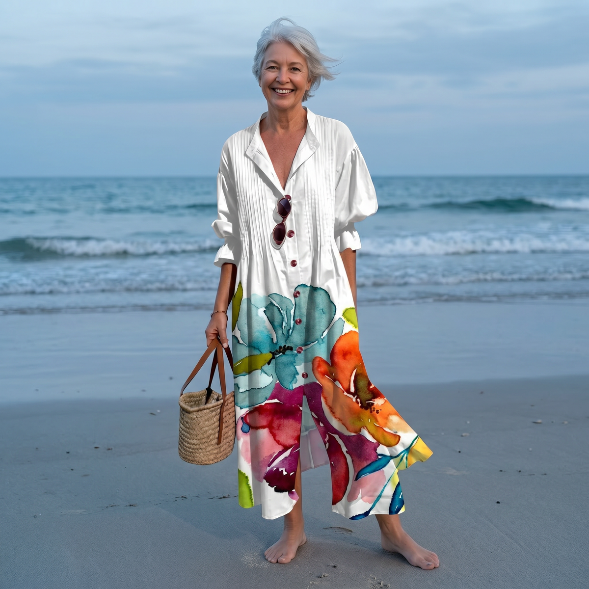 Saphira | Stralende Bloem Maxi Jurk