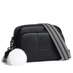 Chique Pompon Crossbody Zwart