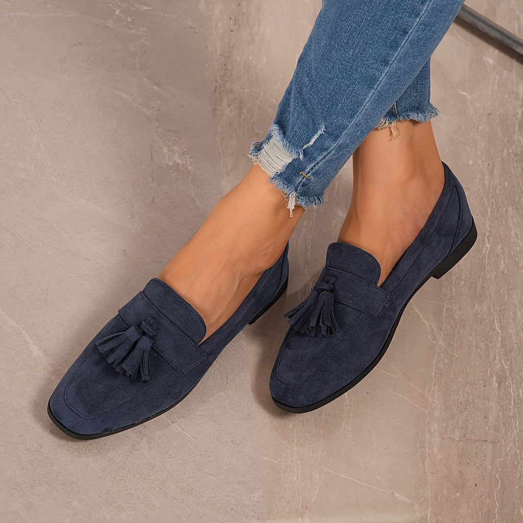 Minne | Loafer met Kwast Marineblauw