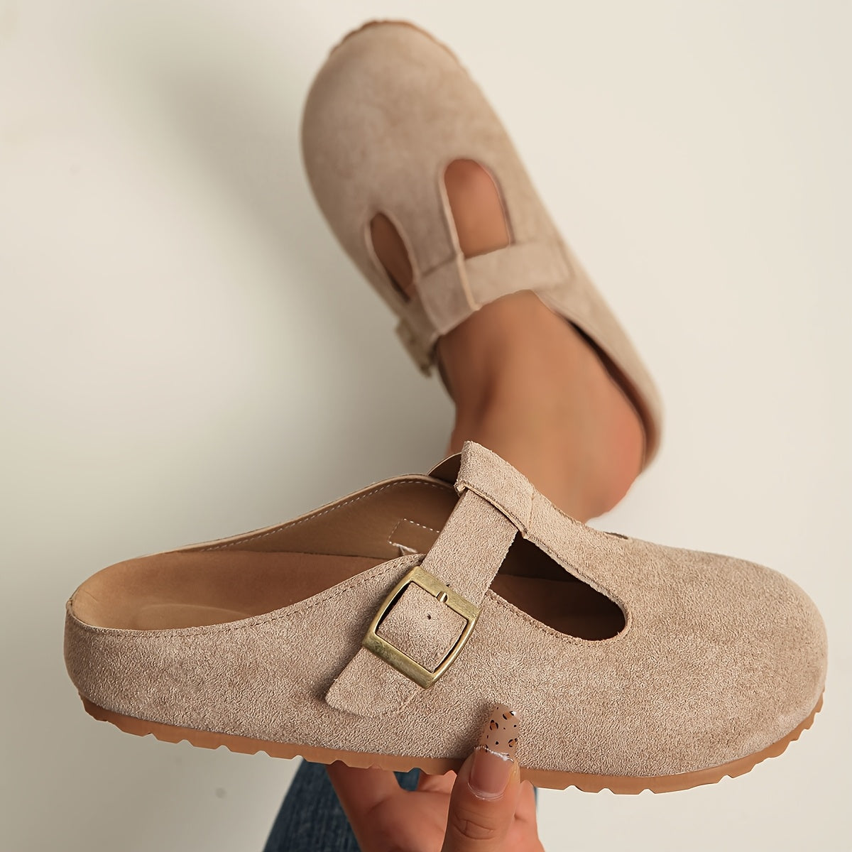 Sorina | Comfortabele Klompen Khaki