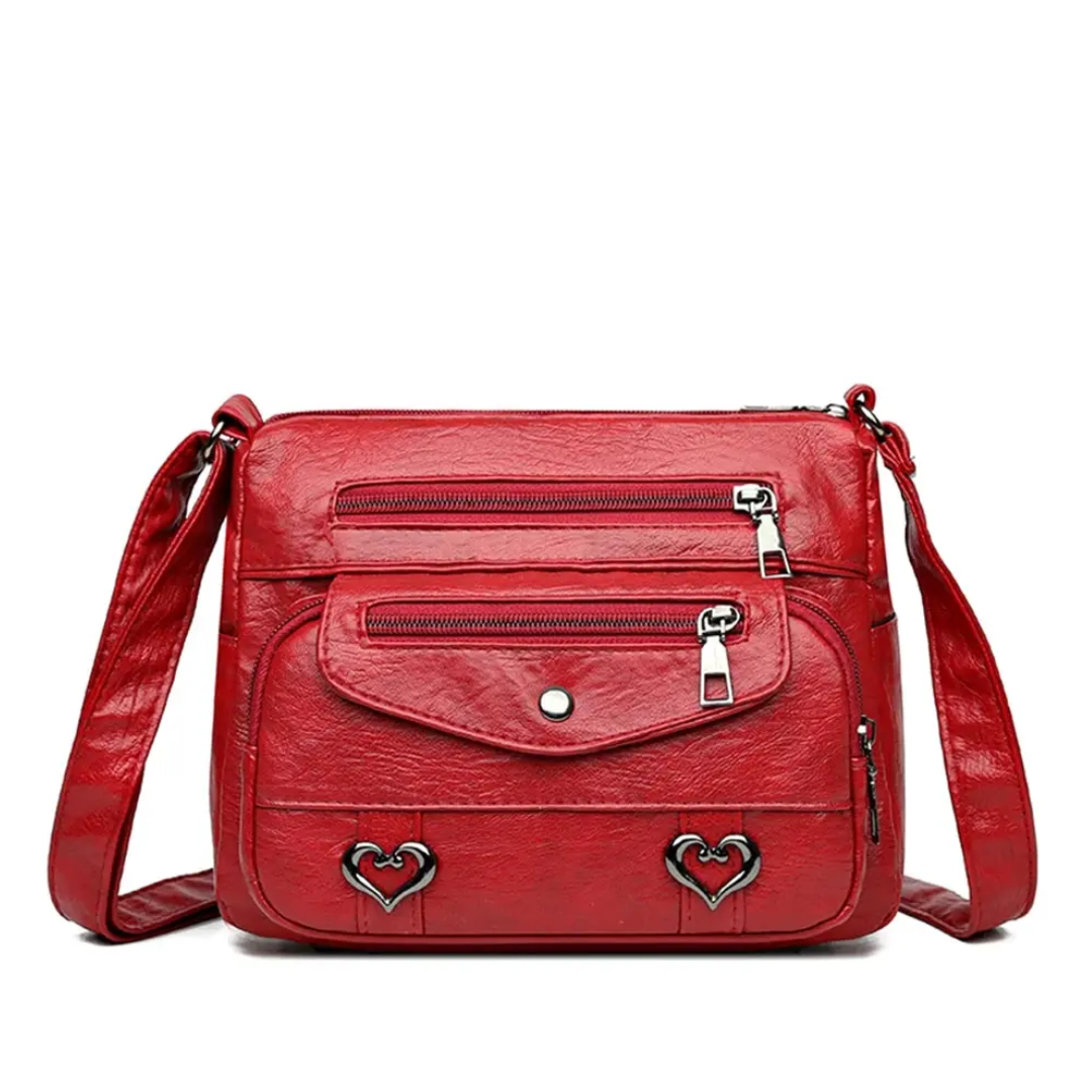 Casual Schoudertas Rood