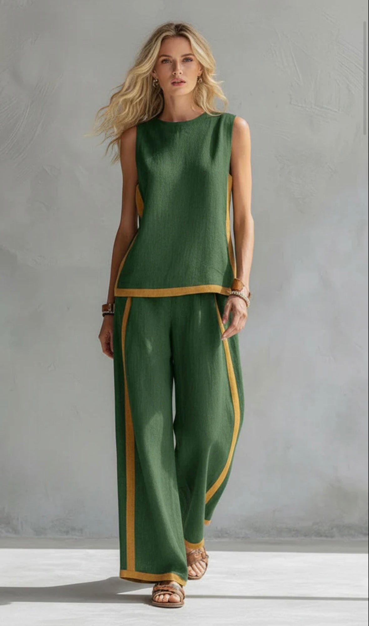 Leila™ | Elegante Twee-delige Set Groen