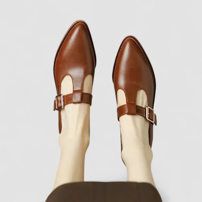 Maria | Orthopedische Mary Jane Schoenen Bruin