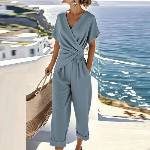 Colleen™ | Elegante Twee-delige Set Blauw