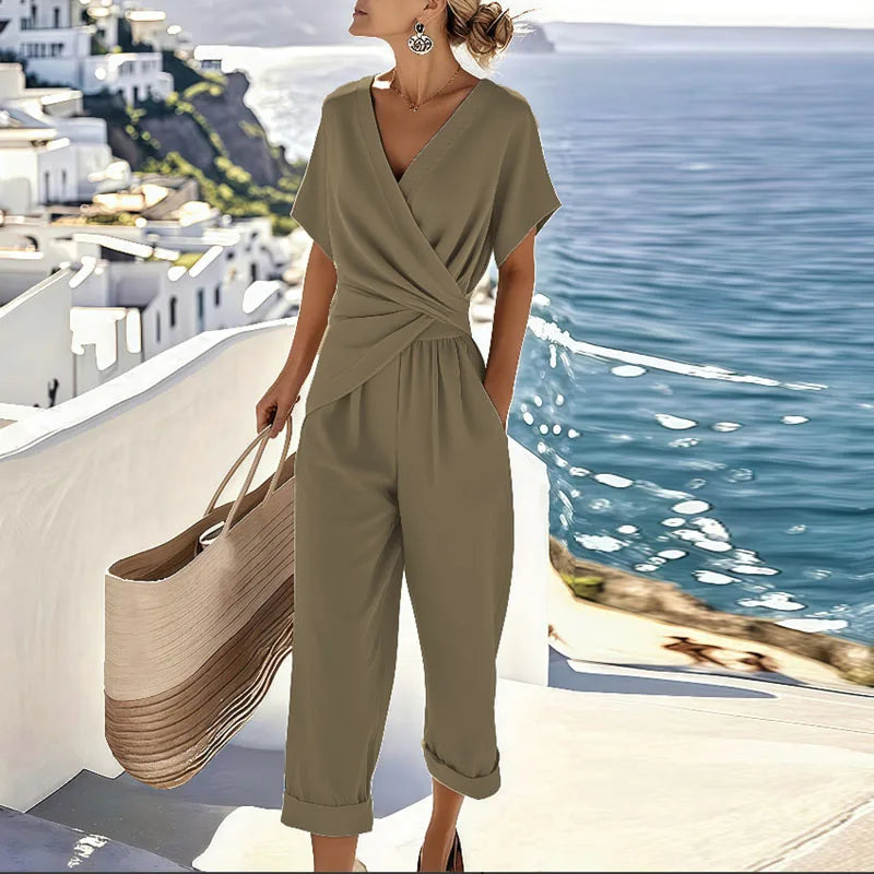 Colleen™ | Elegante Twee-delige Set Khaki