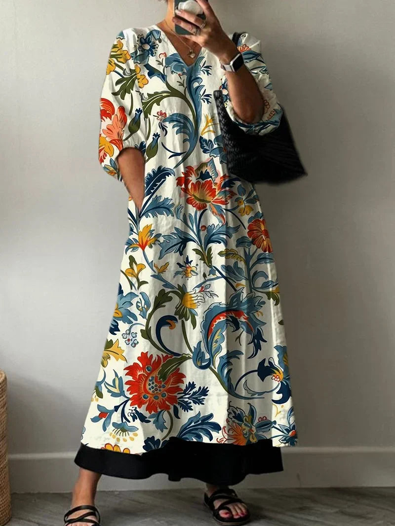 Tiana | Elegante Geprinte Jurk