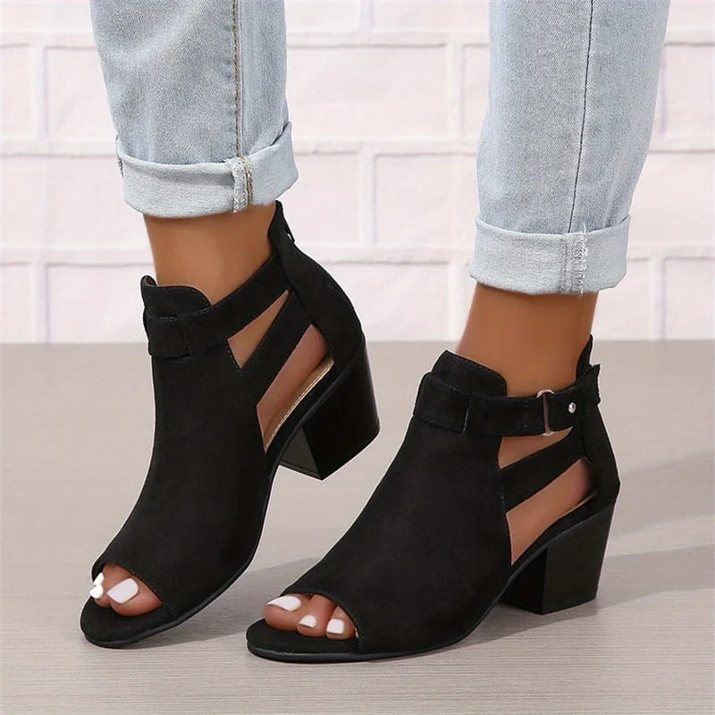 Paulina | Sandalen met Hak Zwart